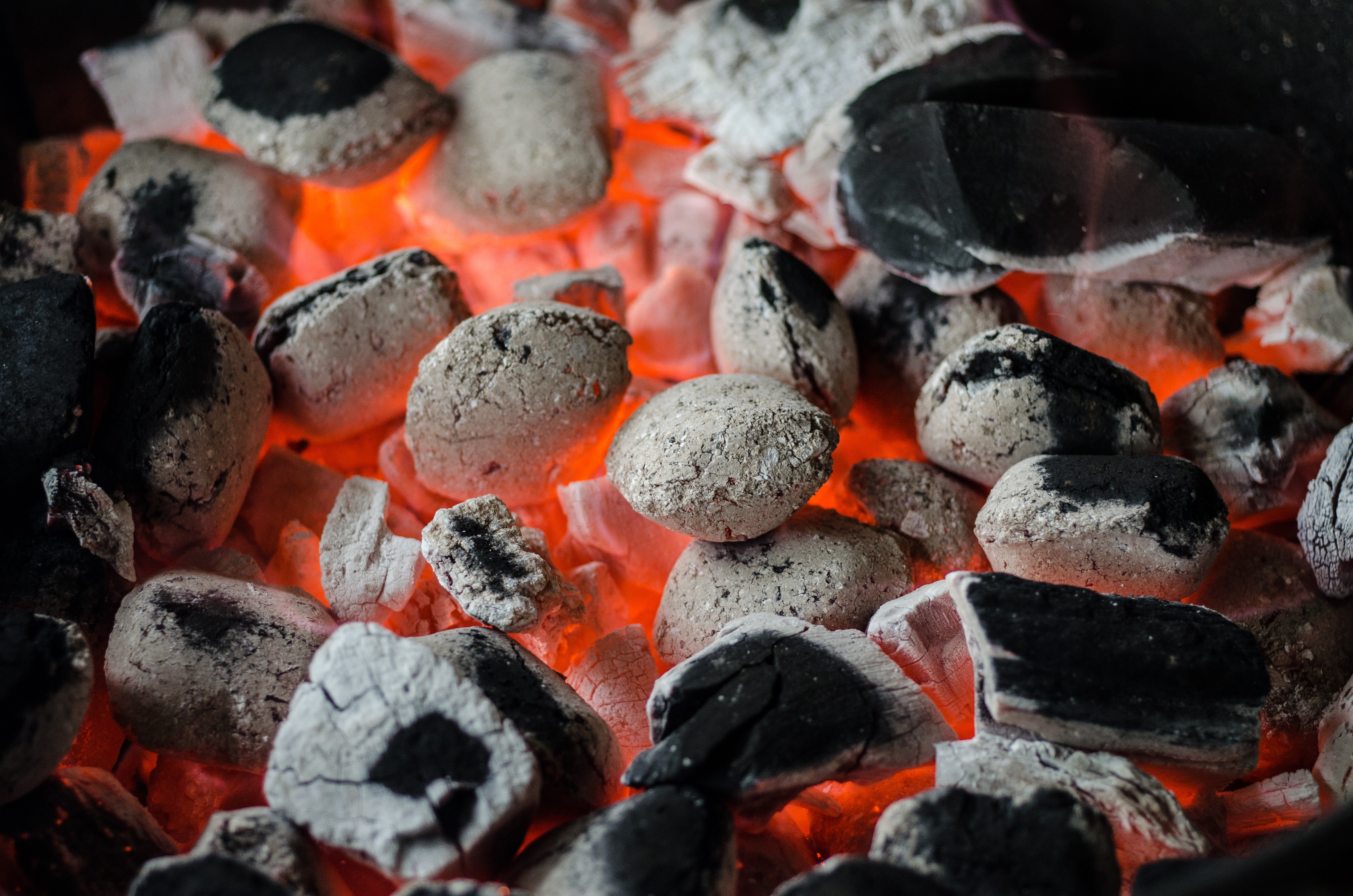 charcoal fire