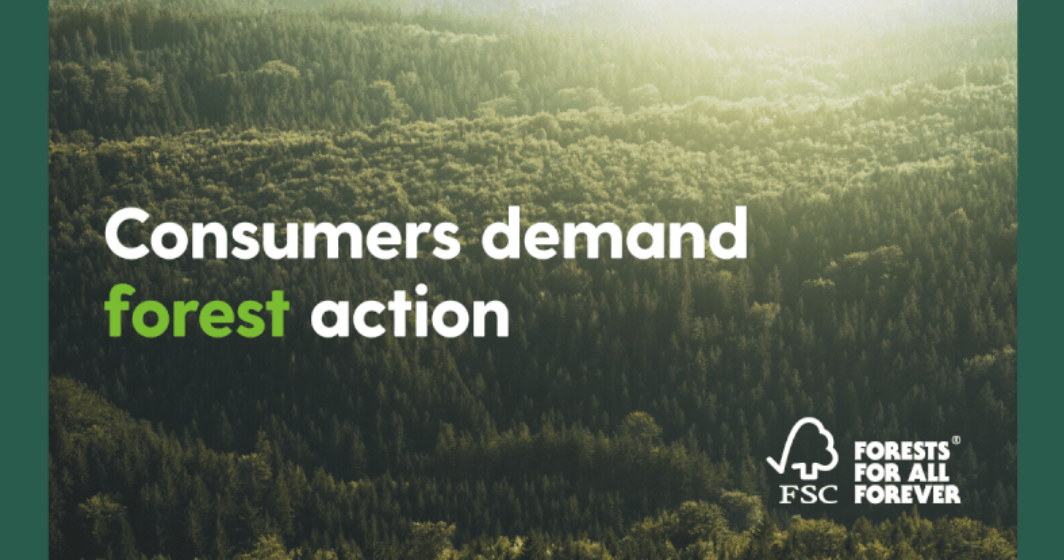 screenshot that says consumers demand climate action