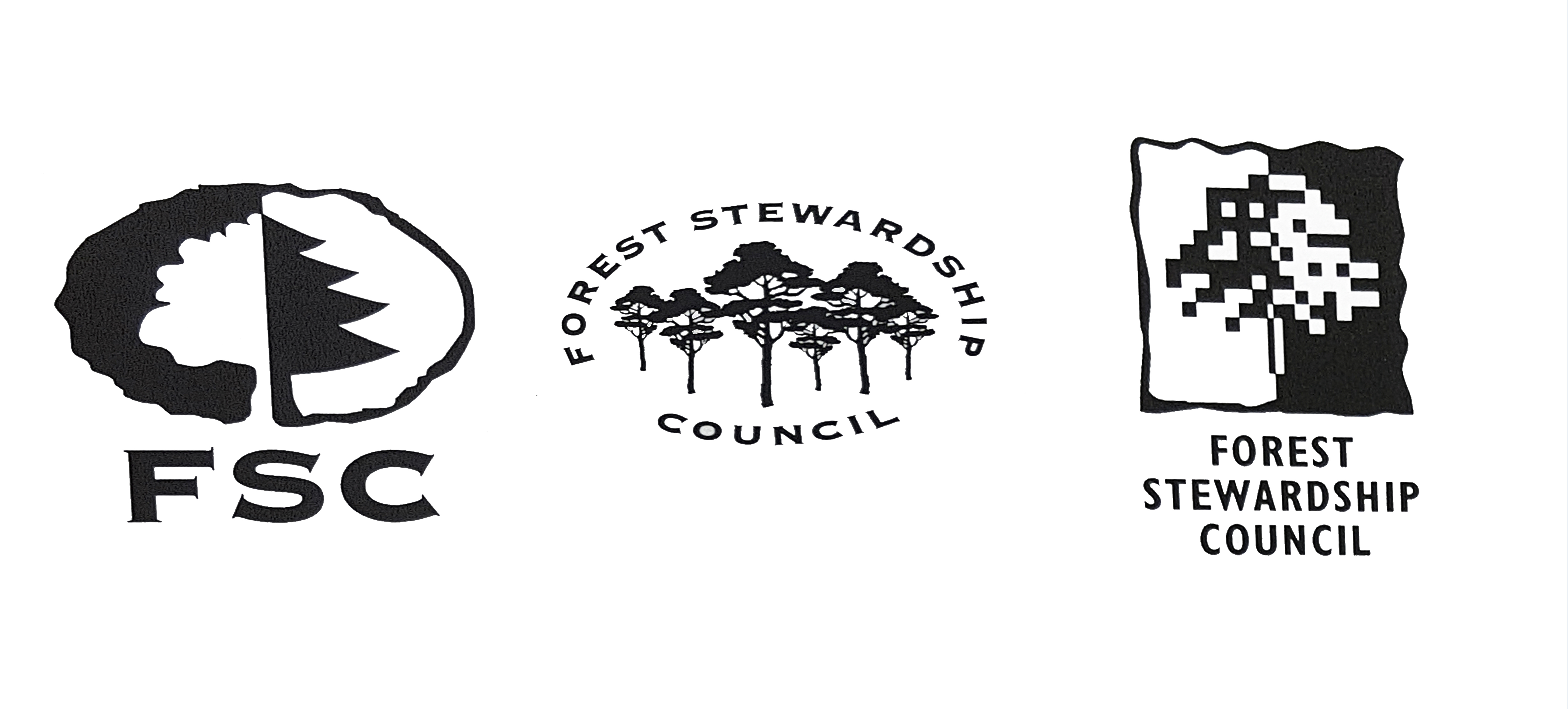 FSC logo proposals by designer Tristram Branscombe-Kent