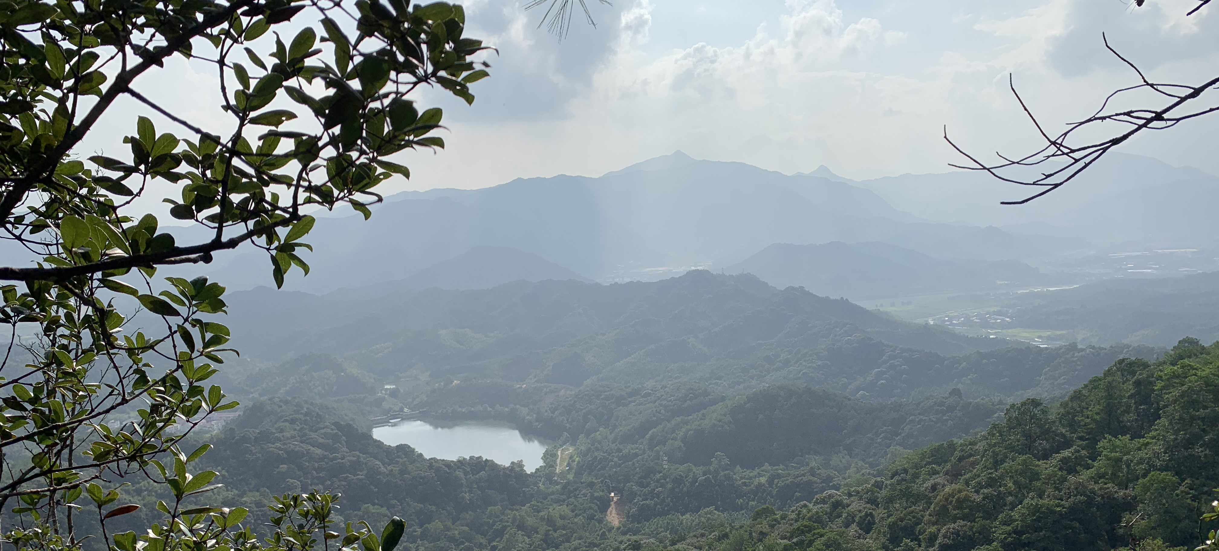 above view of Shunchang forest mountains in China