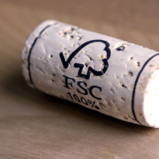 Cork with FSC logo