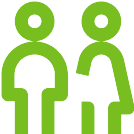 Icon list image man and woman