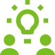 People with lightbulb icon