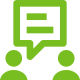 conversation light green icon