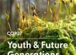Graphic that says cop27 youth and future generations
