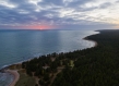 Forest and seascape on Hiiumaa Island, Estonia 
