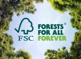 Fsc brandmark with canopy and sky as background