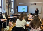 A teacher in a classroom